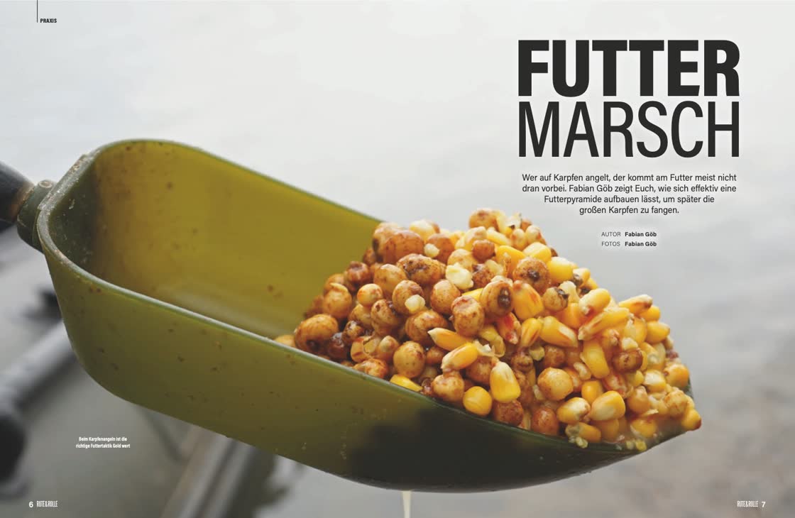Aufmacherseite des Artikels Futter marsch in der RUTE&ROLLE 07/2026